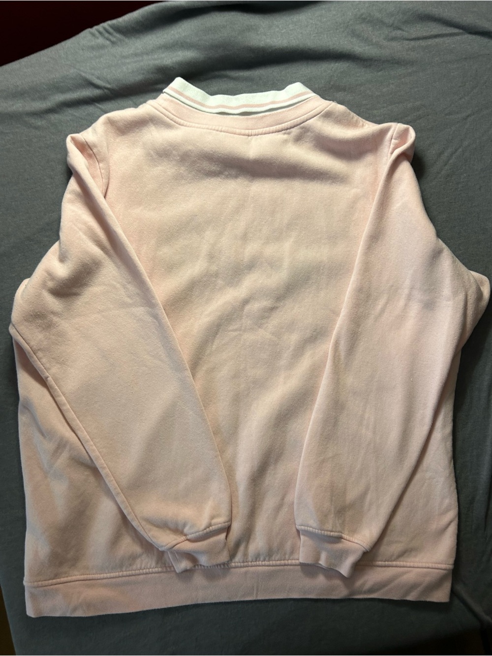 Adrian Delafield Pink Polo-Collar Sweatshirt with Embroidered Cats Grannycore - Picture 7 of 7